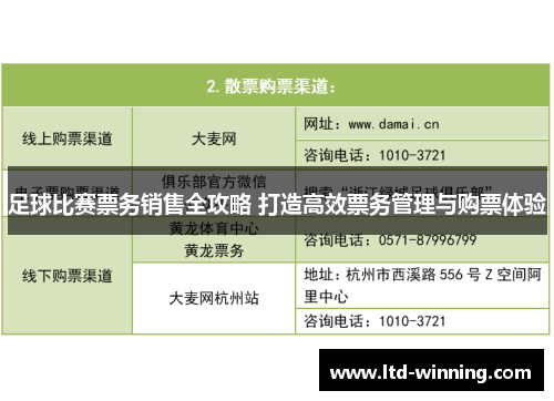 足球比赛票务销售全攻略 打造高效票务管理与购票体验